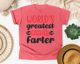 World's Greatest Father Farter Black 2 graphic tee in Watermelon