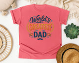 World's Greatest Dad Grey 2 graphic tee in Watermelon