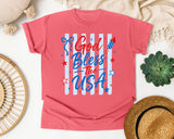 God Bless The USA White graphic tee in Watermelon