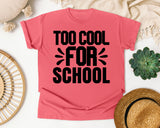 Too Cool For School graphic tee in Watermelon