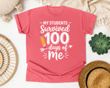 My Students Survived 100 Days Of Me graphic tee in Watermelon