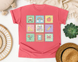 Teacher Icon Squares graphic tee in Watermelon
