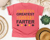 World's Greatest Father Farter Black 3 graphic tee in Watermelon