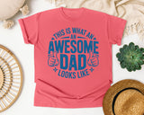 This Is What An Awesome Dad Looks Like Blue graphic tee in Watermelon