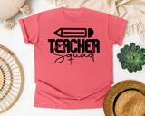 Teacher Squad graphic tee in Watermelon