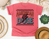 American Dude graphic tee in Watermelon