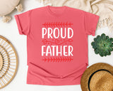 Proud Father White 3 graphic tee in Watermelon