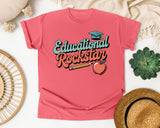 Educational Rockstar Grey graphic tee in Watermelon