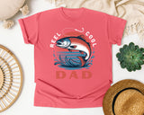 Reel Cool Dad Grey 2 graphic tee in Watermelon