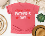 Happy First Father's Day Red graphic tee in Watermelon