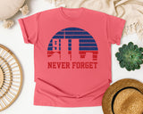Never Forget Navy 2 graphic tee in Watermelon