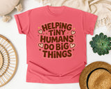 Helping Tiny Humans Do Big Things Retro graphic tee in Watermelon