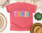 Teacher Helping Tiny Humans Do Big Things graphic tee in Watermelon