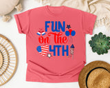 Fun On The 4th graphic tee in Watermelon