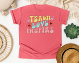 Teach Love Inspire Strawberry graphic tee in Watermelon