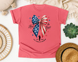 Honor The Brave 250 Years Of Freedom graphic tee in Watermelon