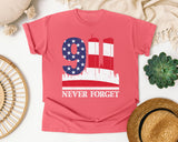 Never Forget White graphic tee in Watermelon