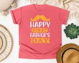 Happy First Father's Day White graphic tee in Watermelon