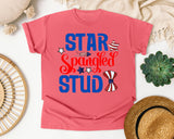 Star Spangled Stud graphic tee in Watermelon