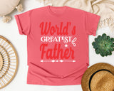 World's Greatest Father Red graphic tee in Watermelon