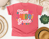 Team Third Grade graphic tee in Watermelon