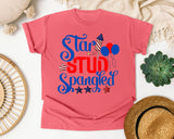 Star Stud Spangled graphic tee in Watermelon