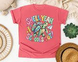 Shell Yeah Schools Out Turtle graphic tee in Watermelon