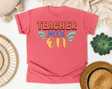 Teacher Mode On Retro graphic tee in Watermelon