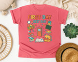 First Day Best Day graphic tee in Watermelon