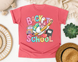 Back To School Goose graphic tee in Watermelon