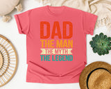 Dad The Man The Myth The Legend Red graphic tee in Watermelon
