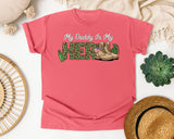 My Daddy Is My Hero Brown graphic tee in Watermelon