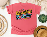 Educational Rockstar Black graphic tee in Watermelon