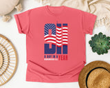 A Day In A Year Remembered All graphic tee in Watermelon