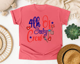 4th Of July Crew graphic tee in Watermelon