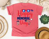 Happy Memorial Day Red graphic tee in Watermelon