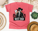 Best Dad Black graphic tee in Watermelon