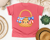Patriotic Picnic Basket graphic tee in Watermelon