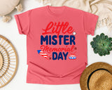 Little Mister Memorial Day graphic tee in Watermelon