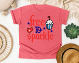 Free To Sparkle Red 2 graphic tee in Watermelon