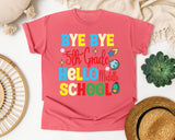 Bye Bye 5th Grade Hello Middle School Bright graphic tee in Watermelon