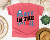 Party In The USA Blue graphic tee in Watermelon