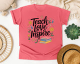 Teach Love Inspire Floral graphic tee in Watermelon