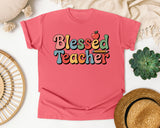 Blessed Teacher Grey 2 graphic tee in Watermelon