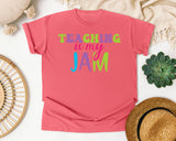 Teaching Is My Jam graphic tee in Watermelon
