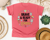 Brave And Ready For School graphic tee in Watermelon