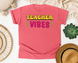 Teacher Vibes graphic tee in Watermelon