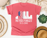Never Forget White 4 graphic tee in Watermelon