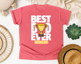 Best Dad Ever No Days Off White graphic tee in Watermelon