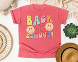 Back To School Smiley graphic tee in Watermelon